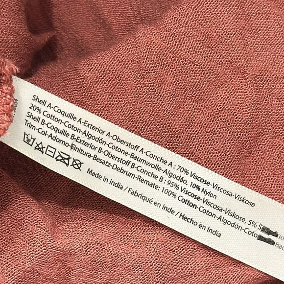 FREE PEOPLE Adella Lace Bralette Crinkle Lined Maxi Dress in Copper Brown Sz S. - Picture 16 of 16